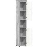 vidaXL Kupaonski ormar s pohranom Sivi hrast sonoma 37 x 31.5 x 203 cm | shoptok.hr