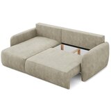 Makamii Bež sklopiva/s prostorom za odlaganje kutna garnitura od šenila (s lijevim kutom/s ležaljkom) Lilo – | shoptok.hr