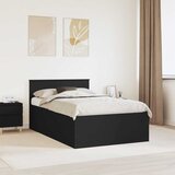  Krevetna konstrukcija Crna 135 x 190 cm Konstruirano drvo | shoptok.hr