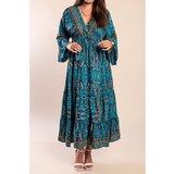 Fenzy Maxi Haljina S Uzorkom, Petrol | shoptok.hr