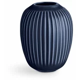 Kähler Design tamnoplava vaza od kamenine Hammershoi, visina 10 cm