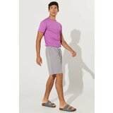 AC&Co / Altınyıldız Classics Men's Gray Melange Standard Fit Normal Fit Pocket Casual Knitted Shorts Cene