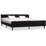  Za krevet crni baršunasti 200 x 200 cm | shoptok.hr