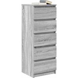  Komoda s ladicama Siva Sonoma 37,5x35x99 cm Konstruirano drvo | shoptok.hr