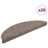 vidaXL Preproge za stopnice samolepilne 20 kosov krem 56x17x3 cm | Shoptok.si