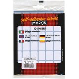  Etikete slep 22x17mm pk10L Markin 10018 blister | Shoptok.si