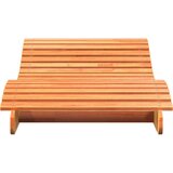  Ležaljka za sunčanje voštano smeđa 205x80x31,5 cm od borovine | shoptok.hr