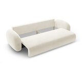 Cosmopolitan Design Kremno bela žametna raztegljiva/s prostorom za shranjevanje sedežna garnitura 262 cm Tonale – | Shoptok.si