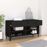 Ormarić Omarica za čevlje črna 102x35x55 cm inženirski les, (20709705) | Shoptok.si