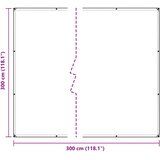  Prozirna cerada s ušicama za vezice 3x3 m polietilen | shoptok.hr