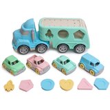 Truck Tow Educational Sorter With Cars Blocks Pastel BIO Plastic | Shoptok.si