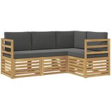  Setovi sofa 4 pcs Bijela i antracit 185,5 x 126,5 x 73 cm | Eponuda.com