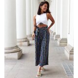 UR/CEO Navy wide pleated pants Archimede | shoptok.hr
