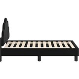  Okvir kreveta za malu djecu s naslonom Crna 70 x 140 cm Baršun | shoptok.hr
