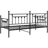 vidaXL Postelje in posteljni okvirji Črna Kovina 100 x 200 cm Enostavna, (22054091) | Shoptok.si