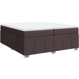 Maison Chic Box spring postelja - Vzmetna postelja z vzmetnico temno rjav 200x200 cm blago SL11679, (21902105) | Shoptok.si