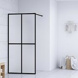 vidaXL Steklena pregrada za tuš mlečno kaljeno steklo 80x195 cm | Shoptok.si