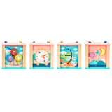ECO TOYS Lesena didaktična kocka Dino | Shoptok.si
