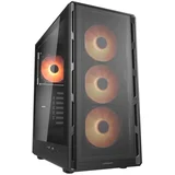 Midi Tower Case Airface Pure PRO, ARGB, Black