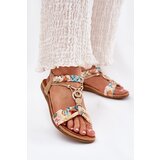 ARTIKER Women's Flat Sandals With Woven Strap And Decoration | ePonuda.com