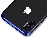 Nillkin elegance tanek silikonski ovitek za samsung galaxy A51 A515 - prozoren z modrim robom | Shoptok.si