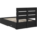  Krevetna konstrukcija Crni hrast 120 x 190 cm Konstruirano drvo | shoptok.hr