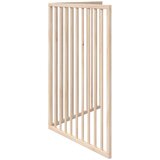  Vrata za pse s 2 panela sklopiva 160 cm od drva topole | shoptok.hr