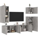  Komplet TV omaric 5-delni siva sonoma inženirski les | Shoptok.si