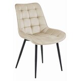  BERA stolica - bež baršun/ crne noge x 4 | shoptok.hr