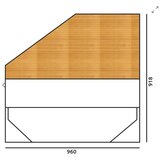 Jela OBLAZINJENA POSTELJA ARC 90X200 CM - KR90K-AR-Rumena Cene