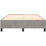  Okvir za krevet s oprugom svjetlosivi 140 x 190 cm baršunasti | shoptok.hr