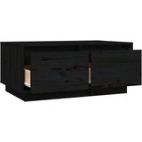  Stolić za kavu crni 80 x 50 x 35 cm od masivne borovine | shoptok.hr