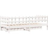 vidaXL Dnevni krevet s ladicama bez madraca 90x200 cm masivno drvo | shoptok.hr