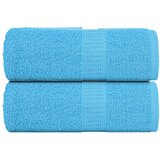 vidaXL Ručnici za goste FROGN 2 kom. tirkizne 30x50 cm 360 g/m² - Tirkizna 30 x 50 cm 2 | shoptok.hr