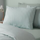Catherine Lansfield Zelena 3-delna posteljnina za zakonsko posteljo/podaljšana 230x220 cm Epping Textured Stripe – | Shoptok.si