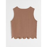 Sinsay Ažurirana bluza bez rukava | shoptok.hr