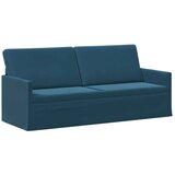  Set sofe 2 pcs Plava Baršun - Plava 1-sjedalni + 3-sjedalni (180 cm) | shoptok.hr