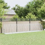vidaXL Kavez za zečeve srebrni 600 x 105 x 120 cm od pocinčanog čelika | shoptok.hr
