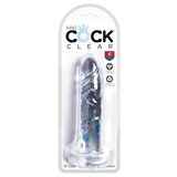 King Cock Clear 6 - lepljivi dildo (15 cm) | Shoptok.si