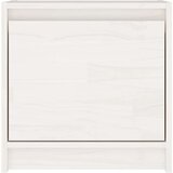 vidaXL Nočna omarica bela 40x30,5x40 cm trdna borovina | Shoptok.si