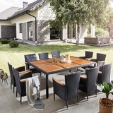 Ambia Garden vrtna garnitura jeklo črna, barve akacije | Shoptok.si