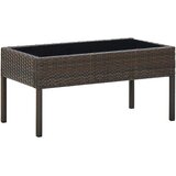  Vrtni stol smeđi 75 x 40 x 37 cm od poliratana | Eponuda.com