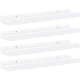  Zidne police 4 kom bijele 40 x 9 x 3 cm | shoptok.hr