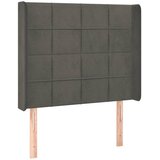  box spring s madracem LED tamnosivi 90x190 cm baršun | shoptok.hr