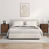 vidaXL Nočna omarica Rjavi hrast 42 x 41 x 61 cm Konstruiran les | Shoptok.si