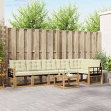  Set vanjskih sofa 7 kom. Bijela i krem | shoptok.hr