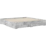  Konstrukcija postelje z vzglavjem Betonsko siva 200 x 200 cm, (5000103425) | Shoptok.si