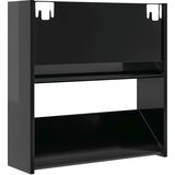  Zidni ormarići za cipele 2 kom sjajni crni 60x18x60 cm drveni | shoptok.hr