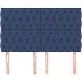  Posteljno vzglavje 4 kosa moder 80x7x78/88 cm blago, (20933168) | Shoptok.si