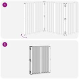  Pasja vrata 8 pcs Črna 60 x 80 cm Cinkana jeklena, (5000232776) | Shoptok.si